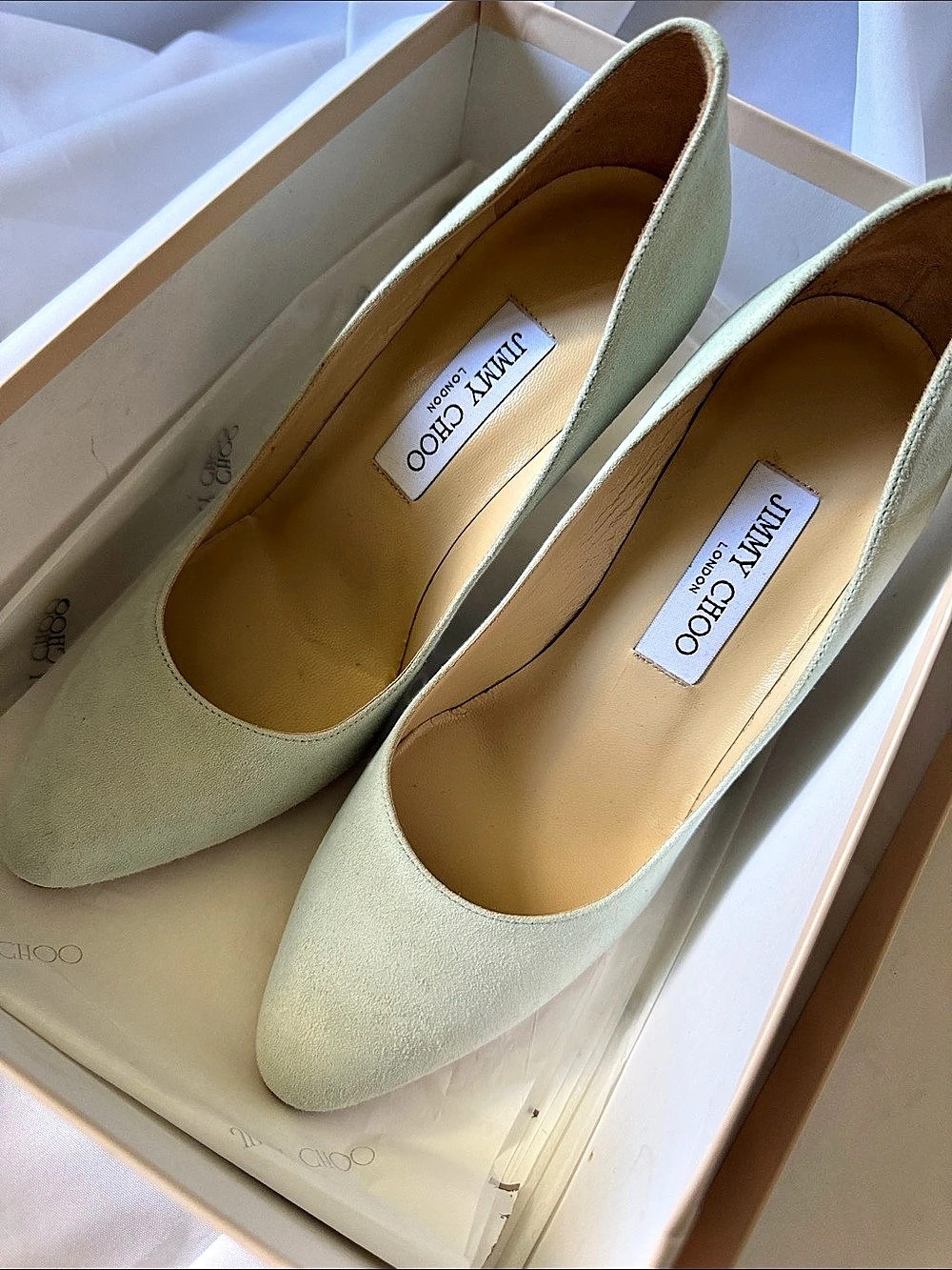 Jimmy Choo Love 85 Suede Pumps Green EU 38